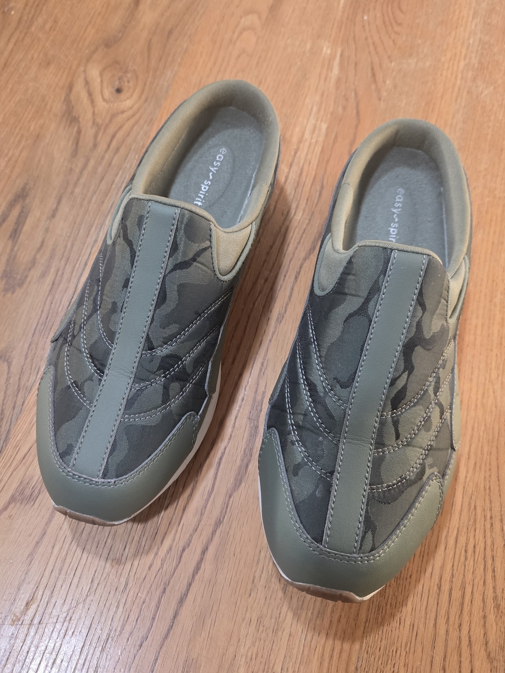 Easy Spirit Travelspirit Green Slip-On Mules Walking Shoes-Size 9.5